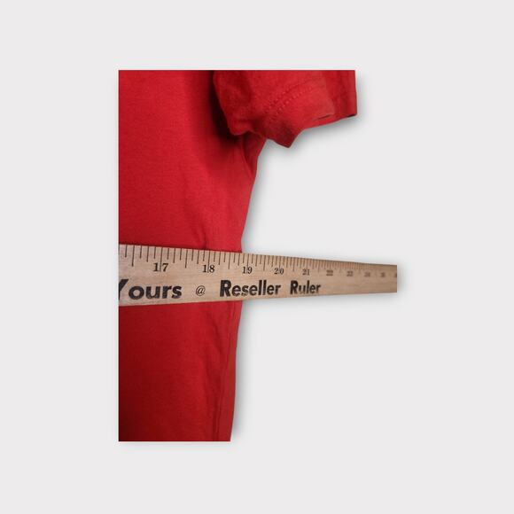 OUTERKNOWN Mens Stoked Graphic Tee M Red Orange Organic Cotton Surf Style - Picture 4 of 6